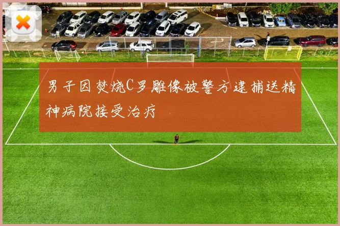 男子因焚烧C罗雕像被警方逮捕送精神病院接受治疗